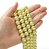Eco-Friendly Glass Pearl Beads Strands HY-A008-12mm-RB012-4
