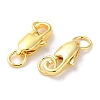 Rack Plating Brass Lobster Claw Clasps KK-F090-24G-02-2