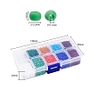 8000Pcs 10 Style 12/0 Frosted & Opaque Glass Seed Beads SEED-YW0001-46-2