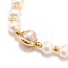 Natural Pearl Link Bracelets BJEW-D447-06G-01-3