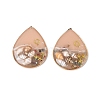 Brass & Epoxy Resin Pendants KK-Q082-03KCG-02-1