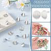 20Pcs Brass Ear Stud Findings KK-BC0013-98-4