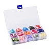 180G 15 Colors Baking Paint Glass Seed Beads SEED-JQ0003-01C-3mm-7
