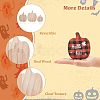 12Pcs 3 Style Halloween Theme Unfinished Wood Decorative Supplies DIY-OC0004-14-3