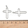 SHEGRACE Brass Micro Pave Cubic Zirconia Pendants XGRQ3D297-484P-3