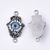 Polymer Clay Rhinestone Links connectors RB-T010-08-2