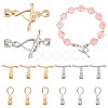 PANDAHALL ELITE 8 Sets 2 Colors Brass Toggle Clasps KK-PH0010-31-1