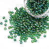 Round Transparent Colors Rainbow Glass Seed Beads X-SEED-A007-3mm-167-1