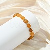 Natural Tourmaline & Brass Beads Braided Bead Bracelets BJEW-JB13938-1