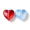 Transparent Smooth and Frosted Glass Beads GLAA-O023-14-3