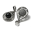 Synthetic Blue Goldstone Pendants G-Q158-05P-20-2