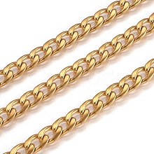 Ion Plating(IP) 304 Stainless Steel Cuban Link Chains CHS-G010-02G