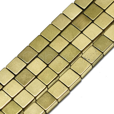 Electroplate Non-magnetic Synthetic Hematite Beads Strands G-S352-39-1