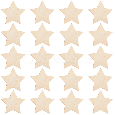 50Pcs Wood Cutouts DIY-SP0004-64A-03-1