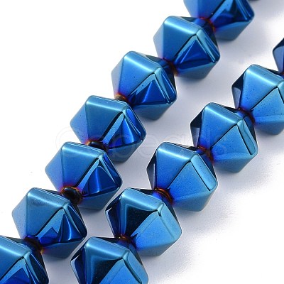 Electroplated Non-magnetic Synthetic Hematite Beads Strands G-G862-01D-1