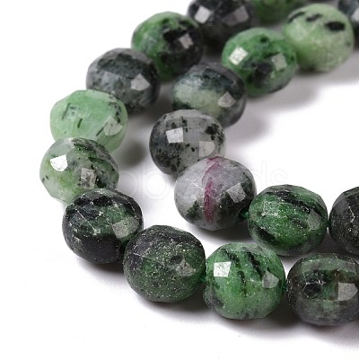 Natural Ruby in Zoisite Beads Strands G-K318-12-1