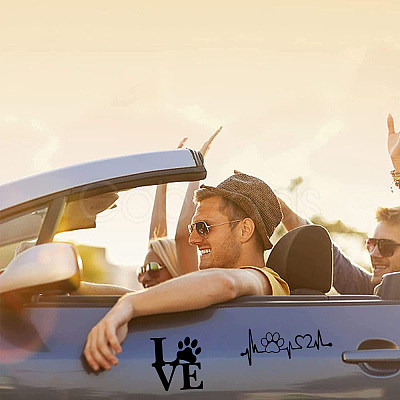 8 Sheets 4 Style Infinity Love & Bird Laser Style Plastic Adhesive Car Stickers STIC-GF0001-04B-1