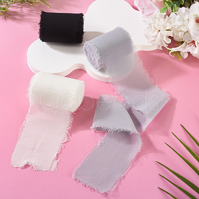 3 Rolls 3 Colors Polyester Ribbon OCOR-TA0003-28C-1