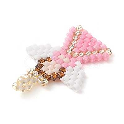 Beaded Angel Charms PALLOY-MZ01207-1