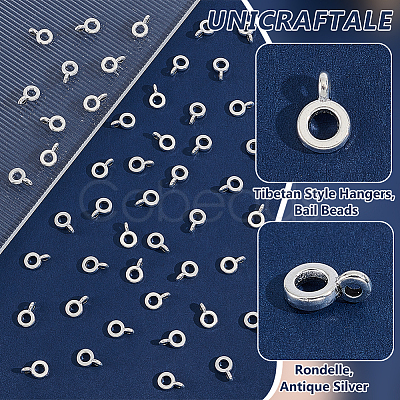 200Pcs Tibetan Style Hangers TIBE-UN0001-10-1