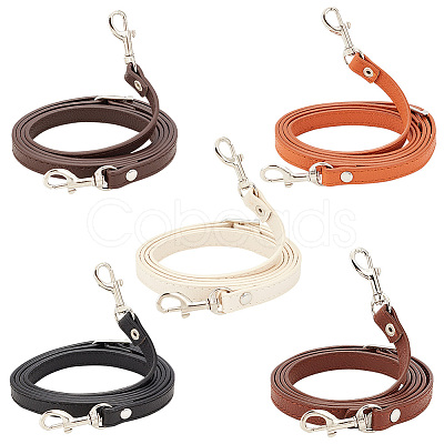 5Pcs 5 Colors Adjustable PU Leather Bag Shoulder Straps DIY-PH0013-79P-1