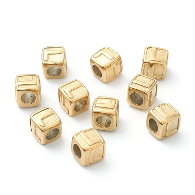 Ion Plating(IP) 304 Stainless Steel European Beads STAS-H145-01L-G-1