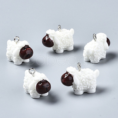 Opaque Resin Pendants RESI-S356-070-1