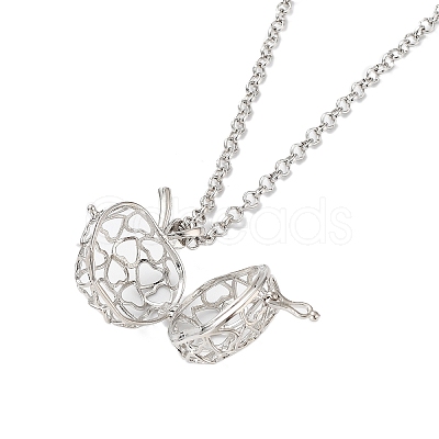 Brass Pendant Necklaces NJEW-P299-A02-P-1