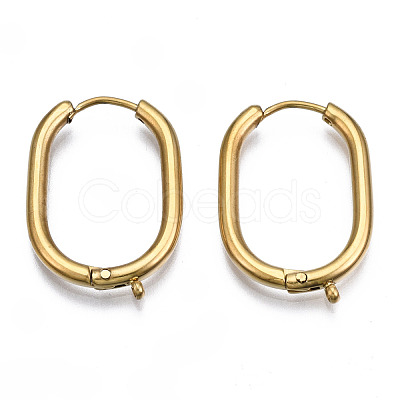 316 Surgical Stainless Steel Hoop Earrings Findings STAS-N097-055LG-1