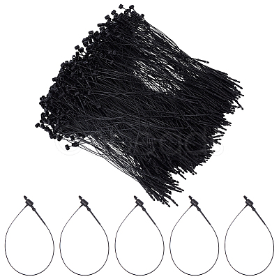 1000Pcs Plastic Snap Lock Hang Tag String CY0001-12-1