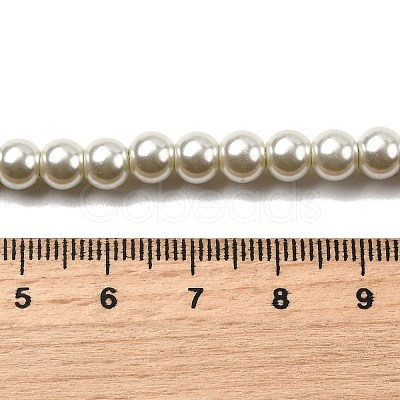 Eco-Friendly Dyed Glass Pearl Beads Strands HY-A008-6mm-RB020-1