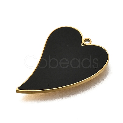 304 Stainless Steel Heart Charms STAS-Q348-11B-G-1