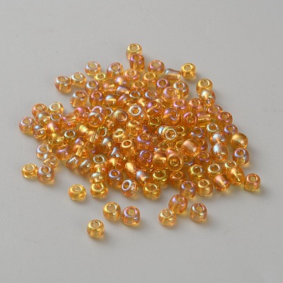 Transparent Glass Seed Beads GLAA-WH0032-34G-1
