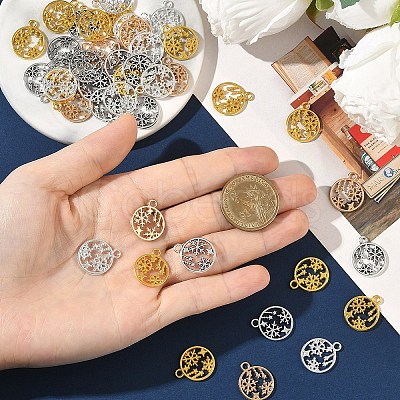 30Pcs Alloy Pendants TIBEP-YW0002-22S-1