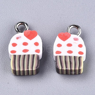 Handmade Polymer Clay Charms X-CLAY-T016-61-1