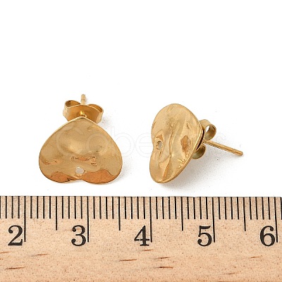304 Stainless Steel Stud Earring Finding STAS-V015-31A-G-1