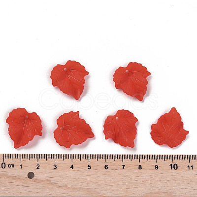 Autumn Theme Transparent Frosted Acrylic Pendants PAF002Y-12-1