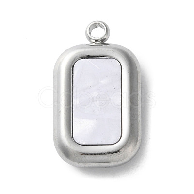304 Stainless Steel Acrylic Pendants STAS-M091-02C-P-1