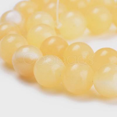 Natural Topaz Jade Beads Strands G-E266-11A-12mm-1