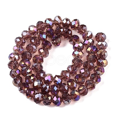 Electroplate Glass Beads Strands EGLA-A044-T8mm-B13-1