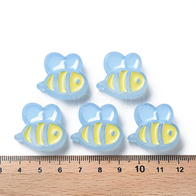 Transparent Acrylic Beads X-MACR-S374-06B-09-1