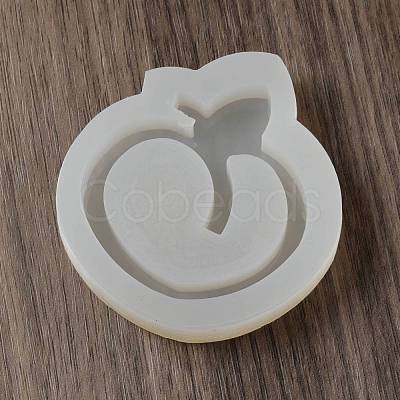 DIY Peach Shape Quicksand Silicone Molds DIY-E048-01-1