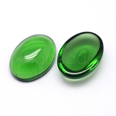 K9 Glass Cabochons Oval Flat Back Cabochons GGLA-L002B-04-1