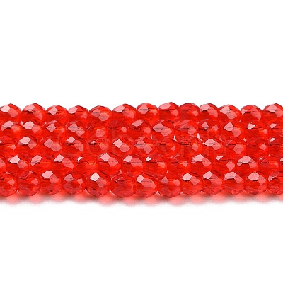 Transparent Glass Beads Strands LS-GLAA-H021-04-25-1