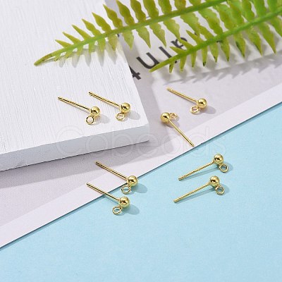 925 Sterling Silver Ear Stud Findings X-STER-K167-042B-G-1