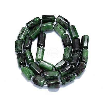 Natural Ruby in Zoisite Beads Strands G-O170-132-1