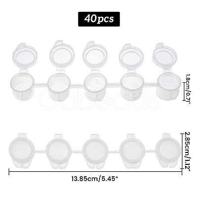 Plastic Paint Pots Strips DIY-PH0027-10-1