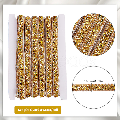 5 Yards Self Adhesive Resin Rhinestone Tape DIY-SP0002-49A-1