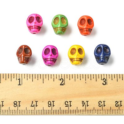 80Pcs 8 Colors Synthetic Turquoise Beads TURQ-FS0001-08-1