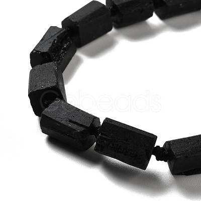 Natural Black Tourmaline Beads Strands G-F716-01-1